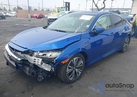 2018 Honda Civic Ex-T from USA, damaged, VIN JHMFC1F4XJX008373